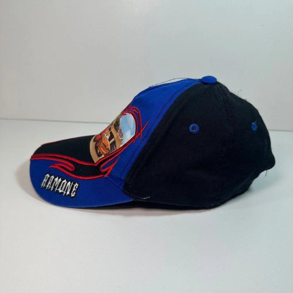 Disney Pixar Cars Lightning McQueen Ramone Boys Blue Black Hat Cap 53cm
